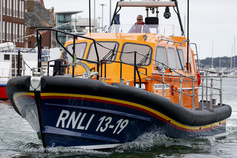 Shannon Class 13-19 "RNLB Dorothy and Alan Whittle" at Poole, United Kingdom