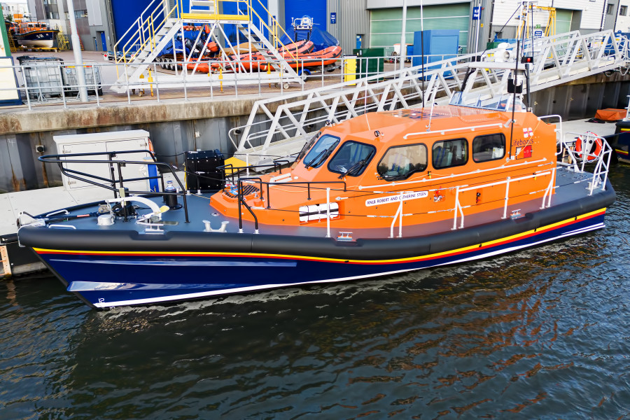 Shannon Class 13-40 "RNLB ROBERT AND CATHERINE STEEN" at Poole, United Kingdom