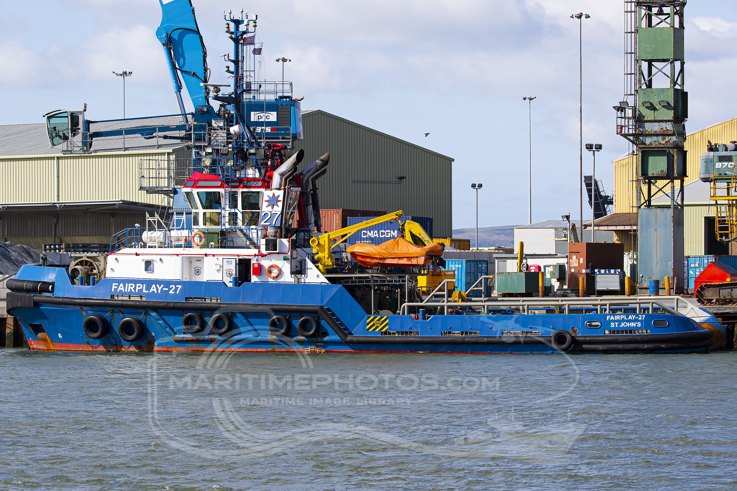 Fairplay 27 Tug IMO 9520572 at Poole, United Kingdom