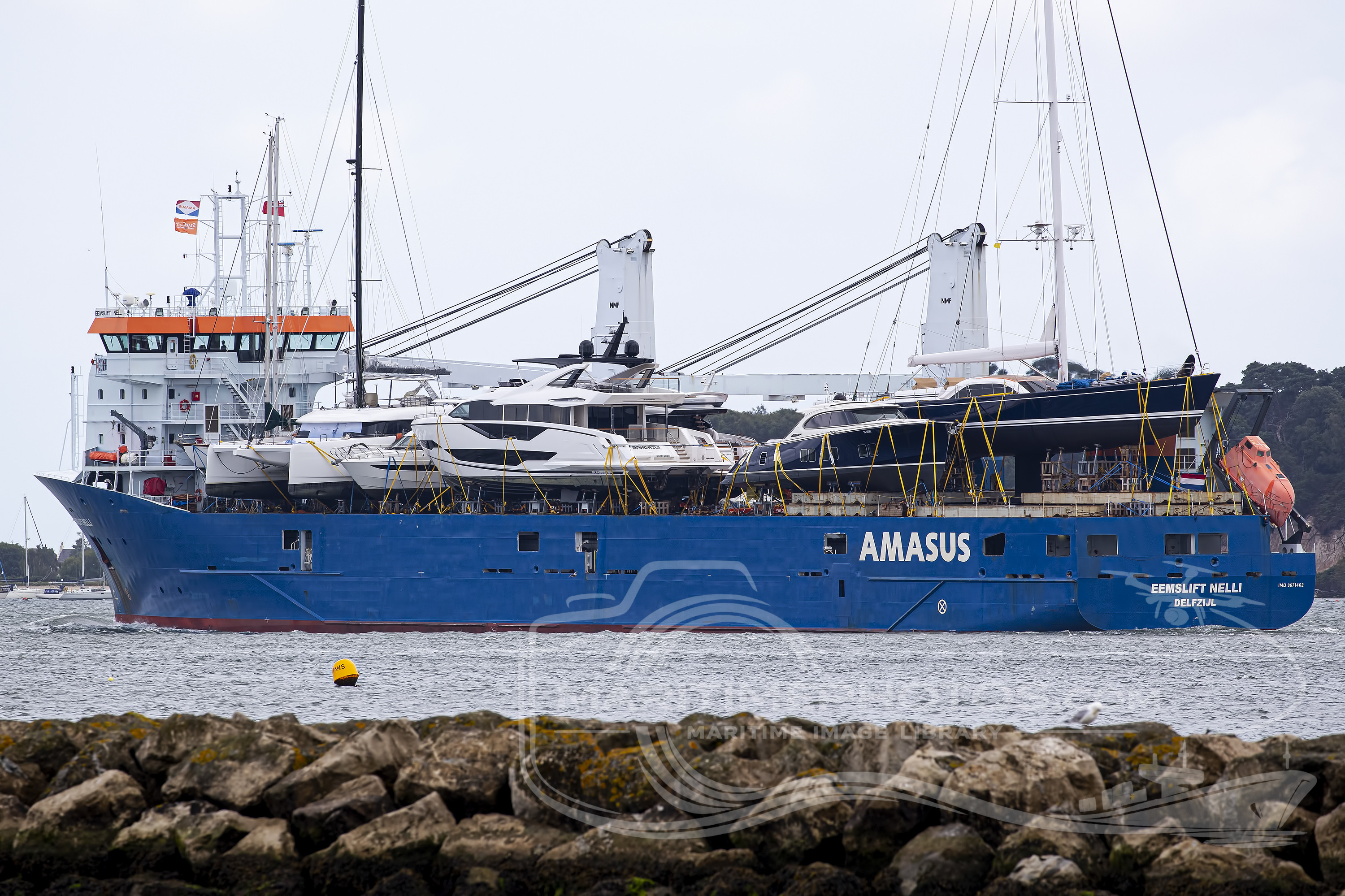Eemslift Nelli Heavy Lift IMO 9671462 at Poole, United Kingdom