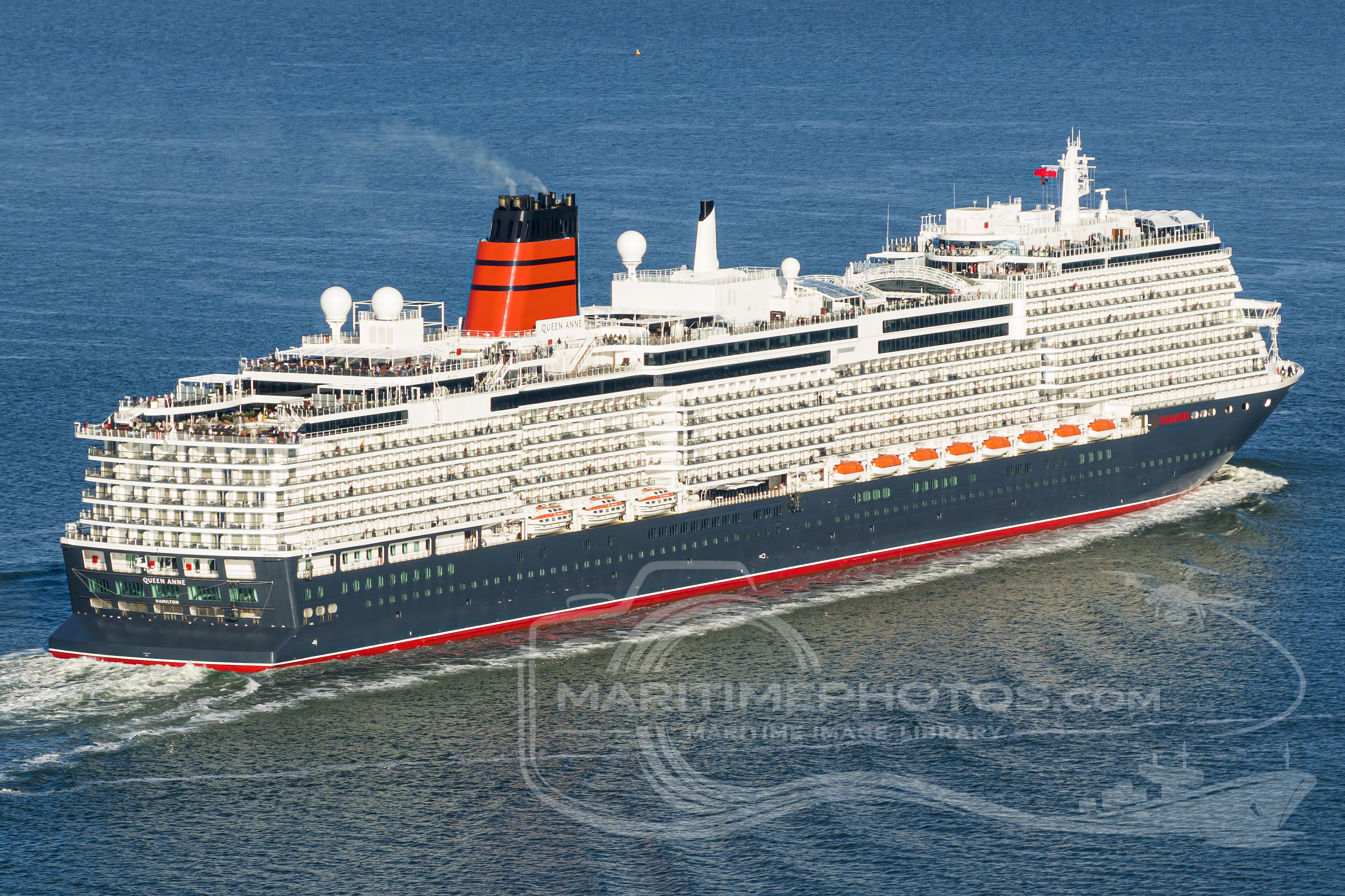 Queen Anne Cruise Ship IMO 9839399 at Fawley, United Kingdom