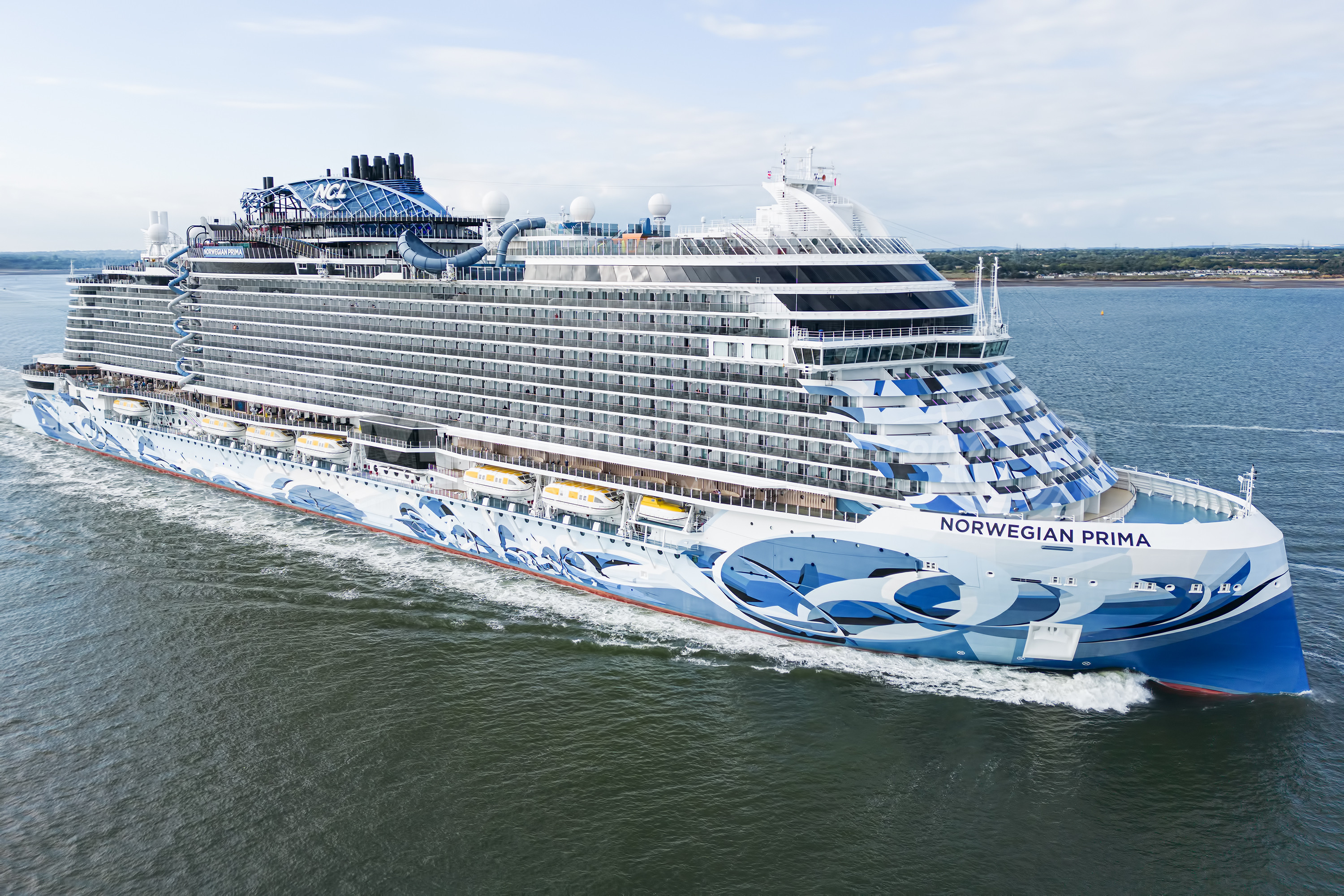 Norwegian Prima Cruise Ship IMO 9823986 at Southampton, UK