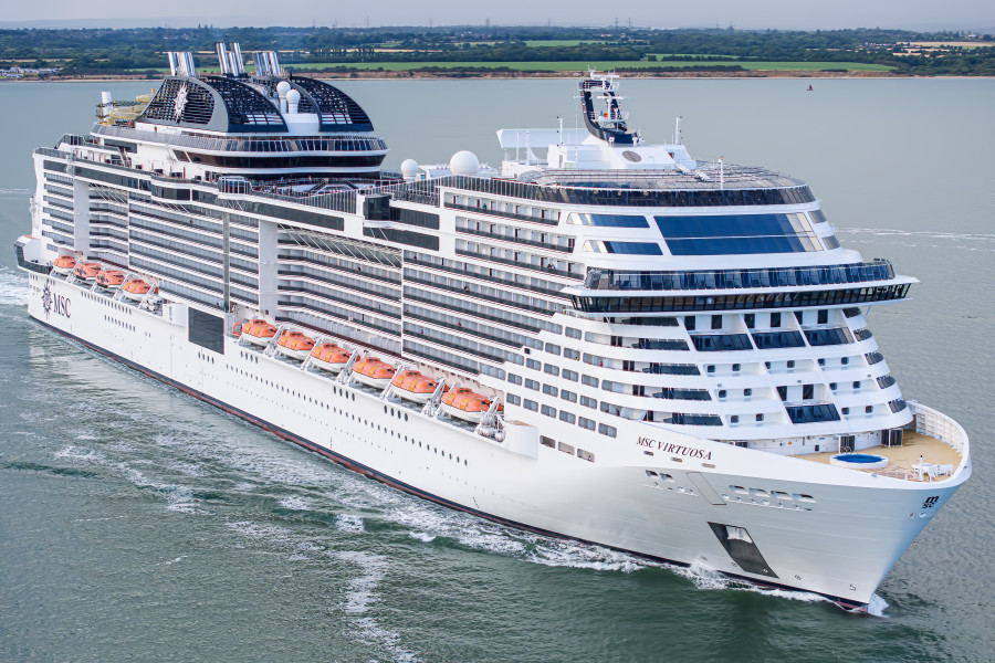 MSC Virtuosa at Southampton, UK