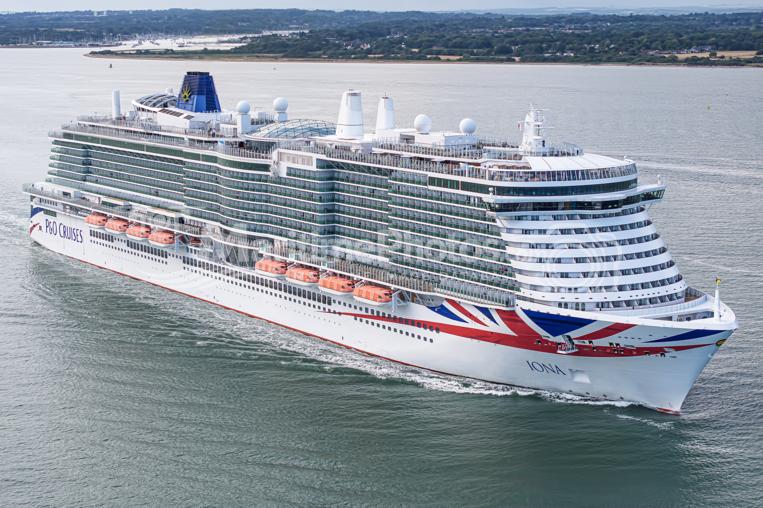 Iona Cruise Ship IMO 9826548 at Southampton, UK