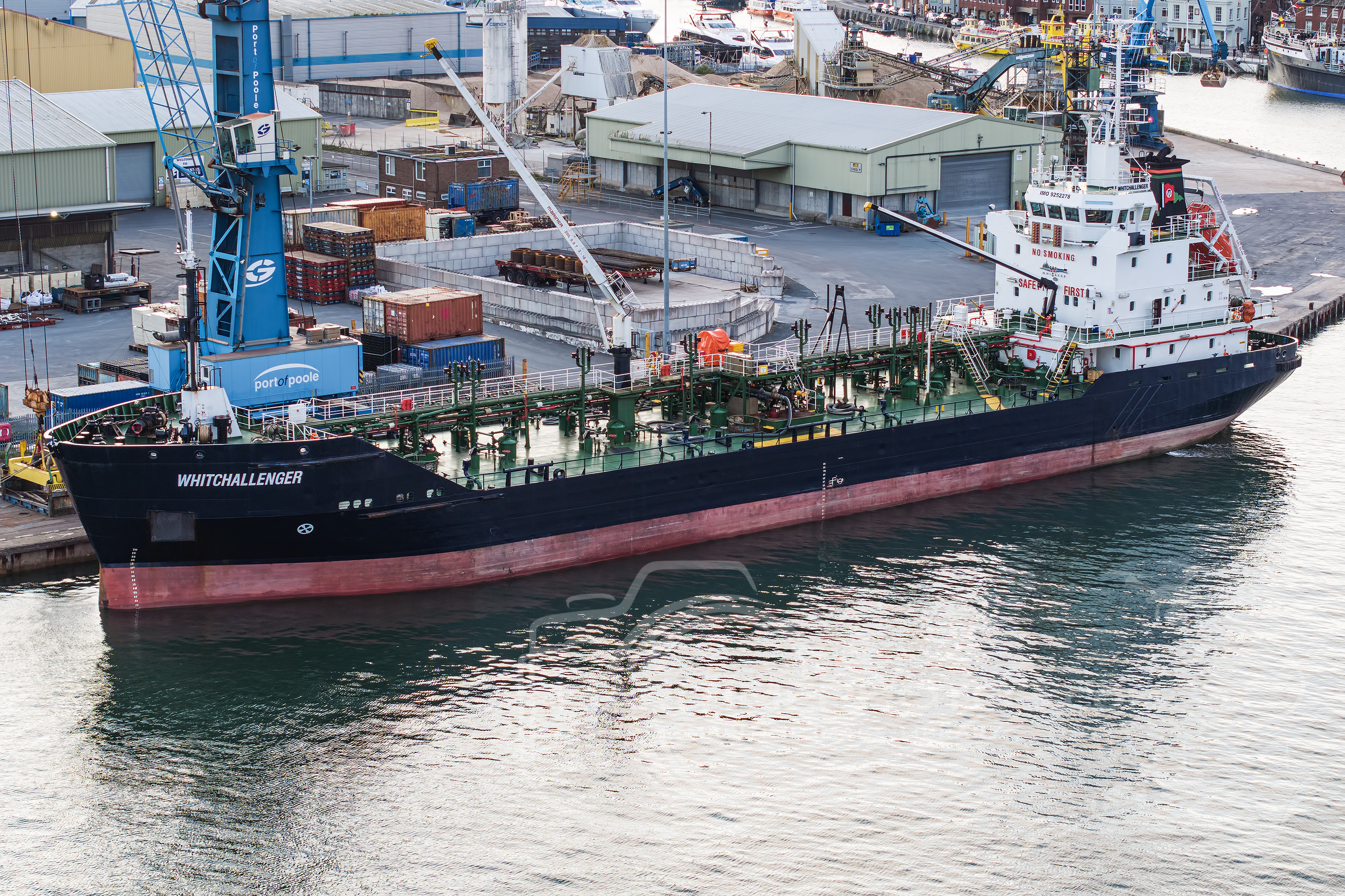 Whitchallenger Tanker IMO 9252278 at Poole, United Kingdom
