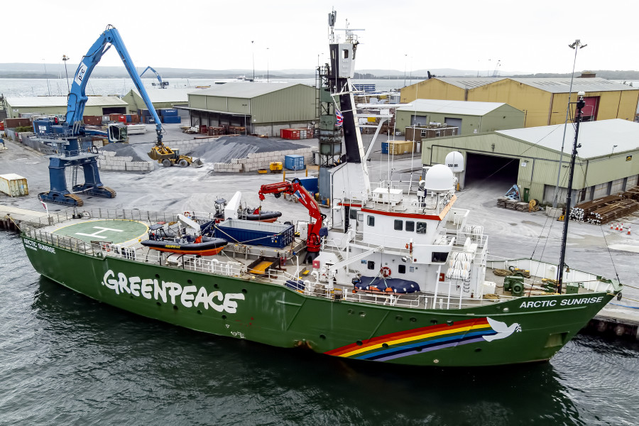 Arctic Sunrise IMO 7382902 at Poole, United Kingdom