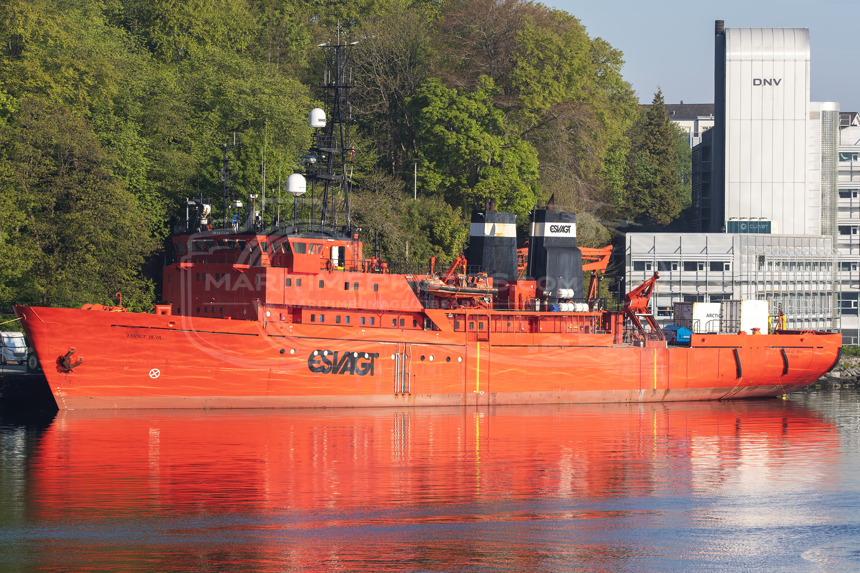 Esvagt Beta Lifeboat IMO 8817746 at Ledaal, Norway