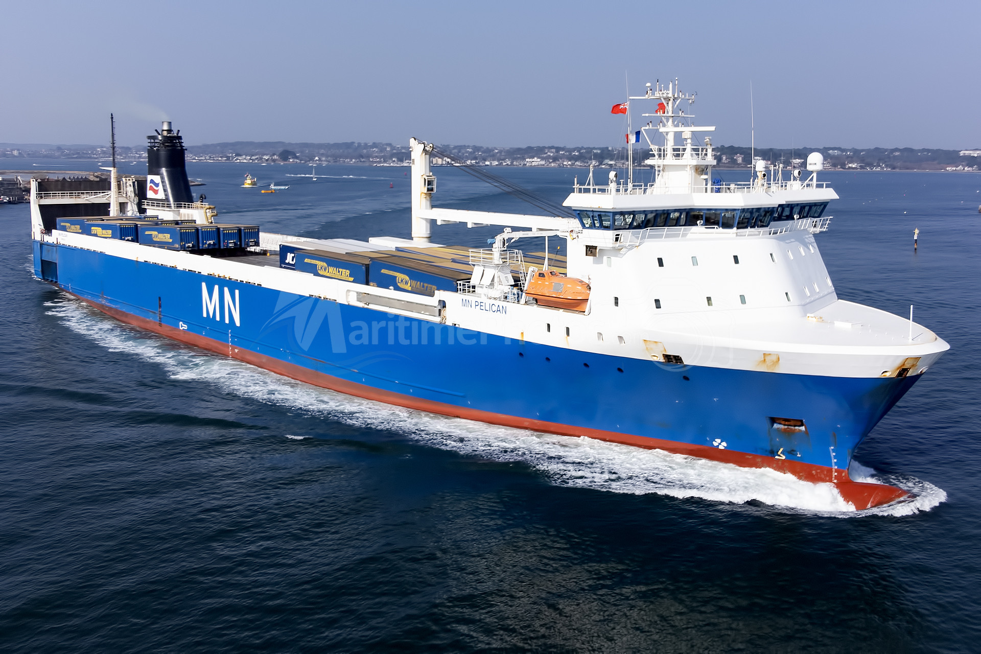 MN Pelican Ro-Pax IMO 9170999 at Poole, UK