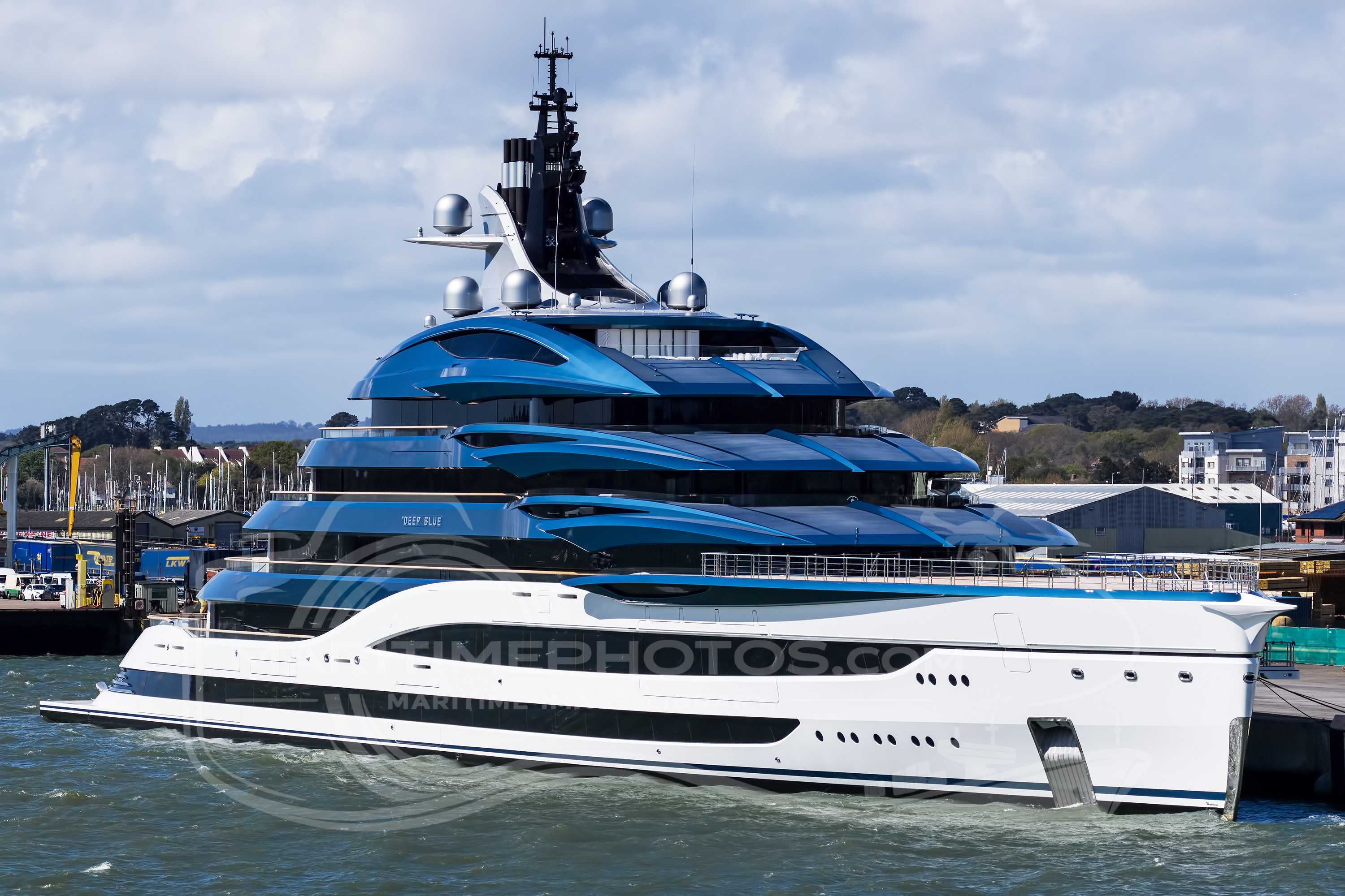 Deep Blue Motor Yacht IMO 9950686 at Poole, United Kingdom