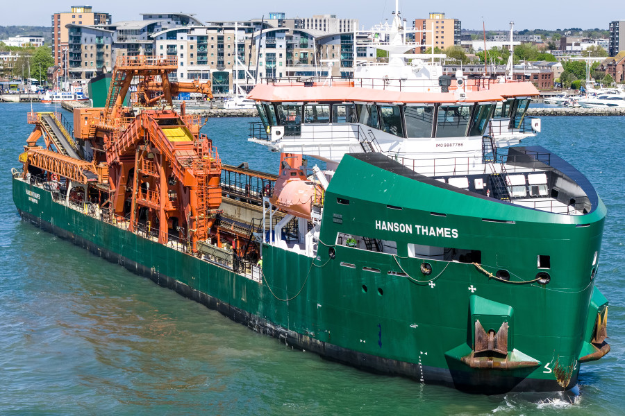 Hanson Thames IMO 9887786 at Poole, United Kingdom