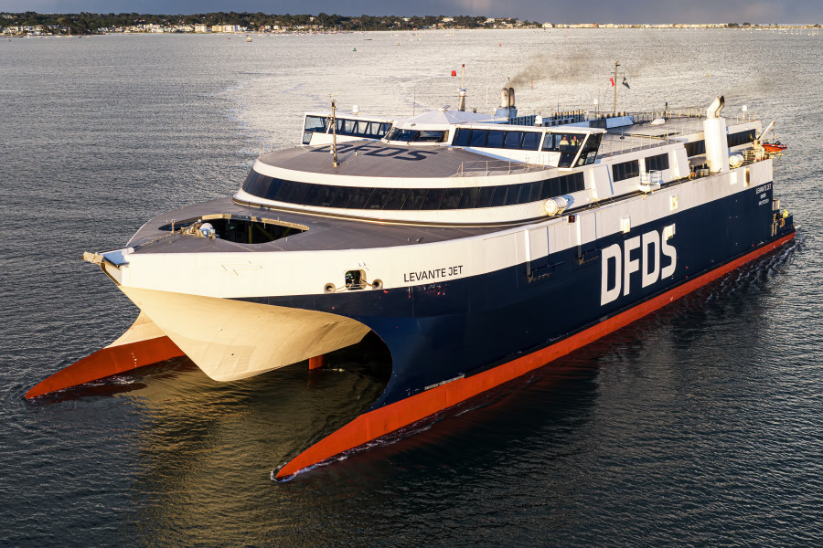Levante Jet IMO 9722819 at Poole, United Kingdom
