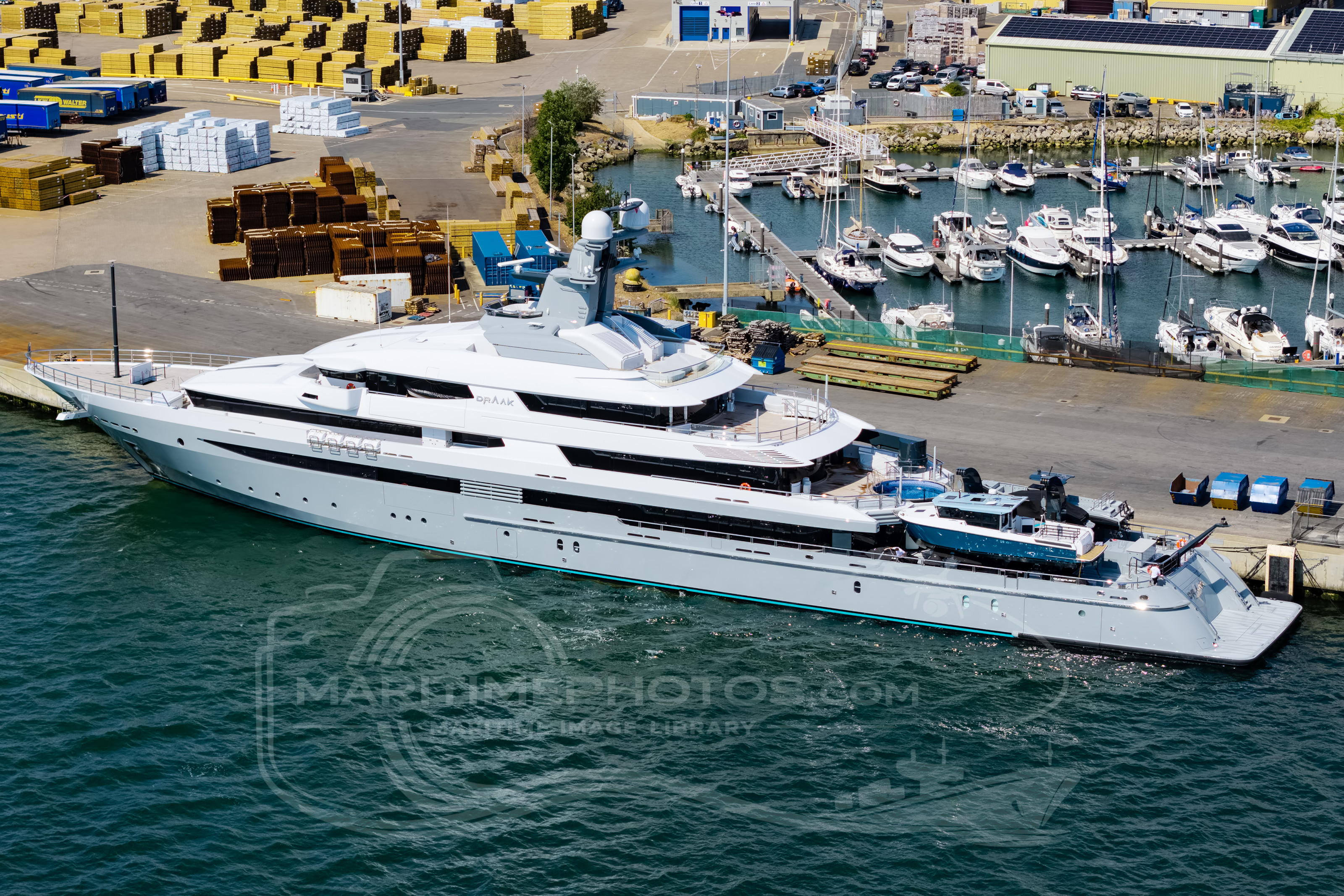 Draak Motor Yacht IMO 1012086 at Poole, United Kingdom
