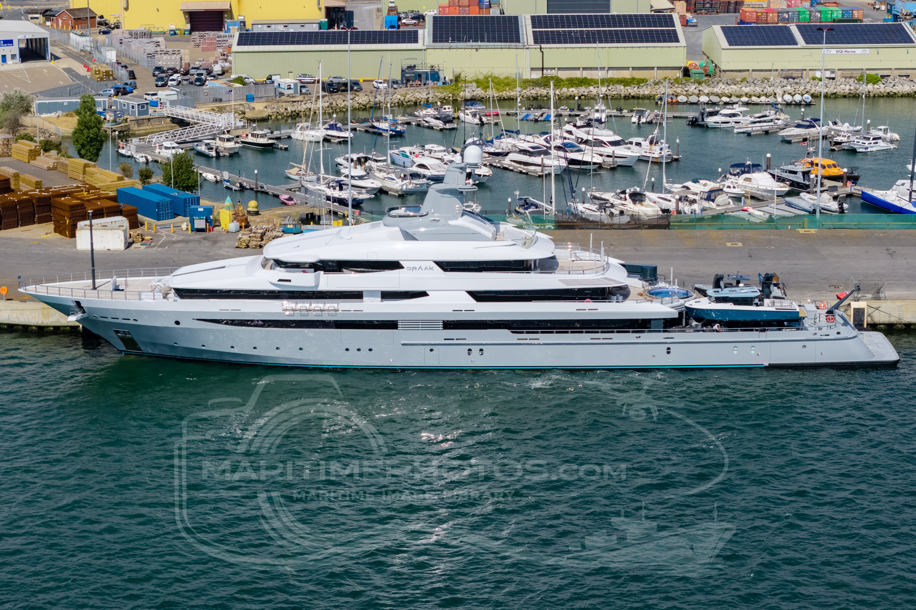 Draak Motor Yacht IMO 1012086 at Poole, United Kingdom
